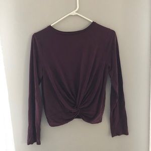 long sleeve workout top